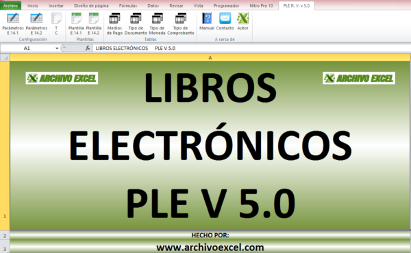 PLE VENTAS (LIBRO ELECTRÓNICO SUNAT) – PLANTILLA EN EXCEL