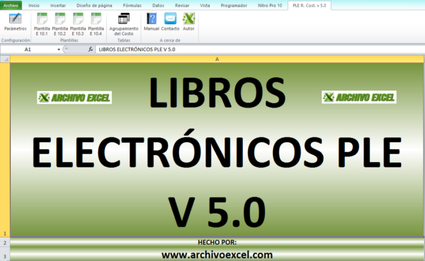 PLE REGISTRO DE COSTOS (LIBRO ELECTRÓNICO SUNAT) – PLANTILLA EN EXCEL