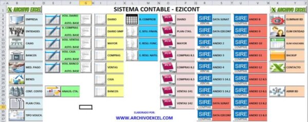 Sistema Contable en Excel - EZICONT